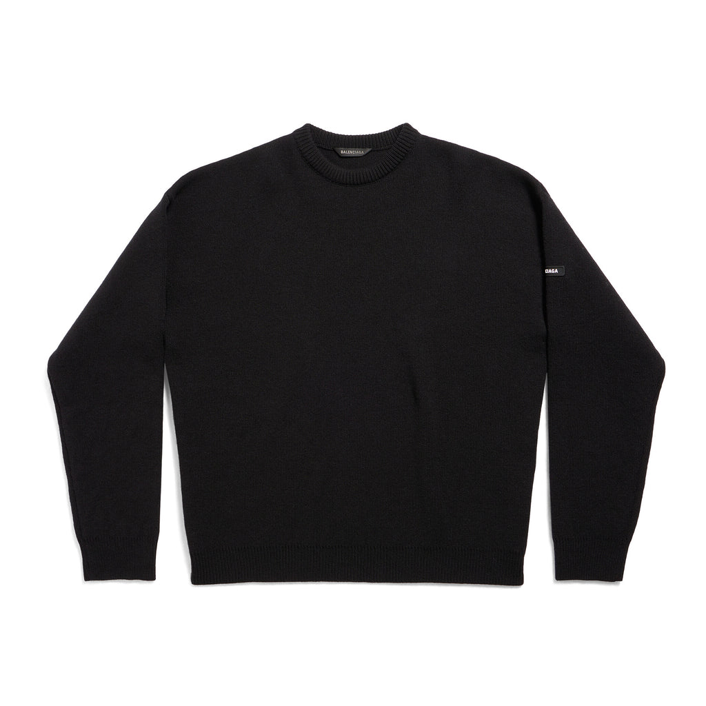Balenciaga Men's And Women's Spring And Autumn Solid Color Round Neck Long Sleeve Loose Fit Knitted Sweater Pullover #72499