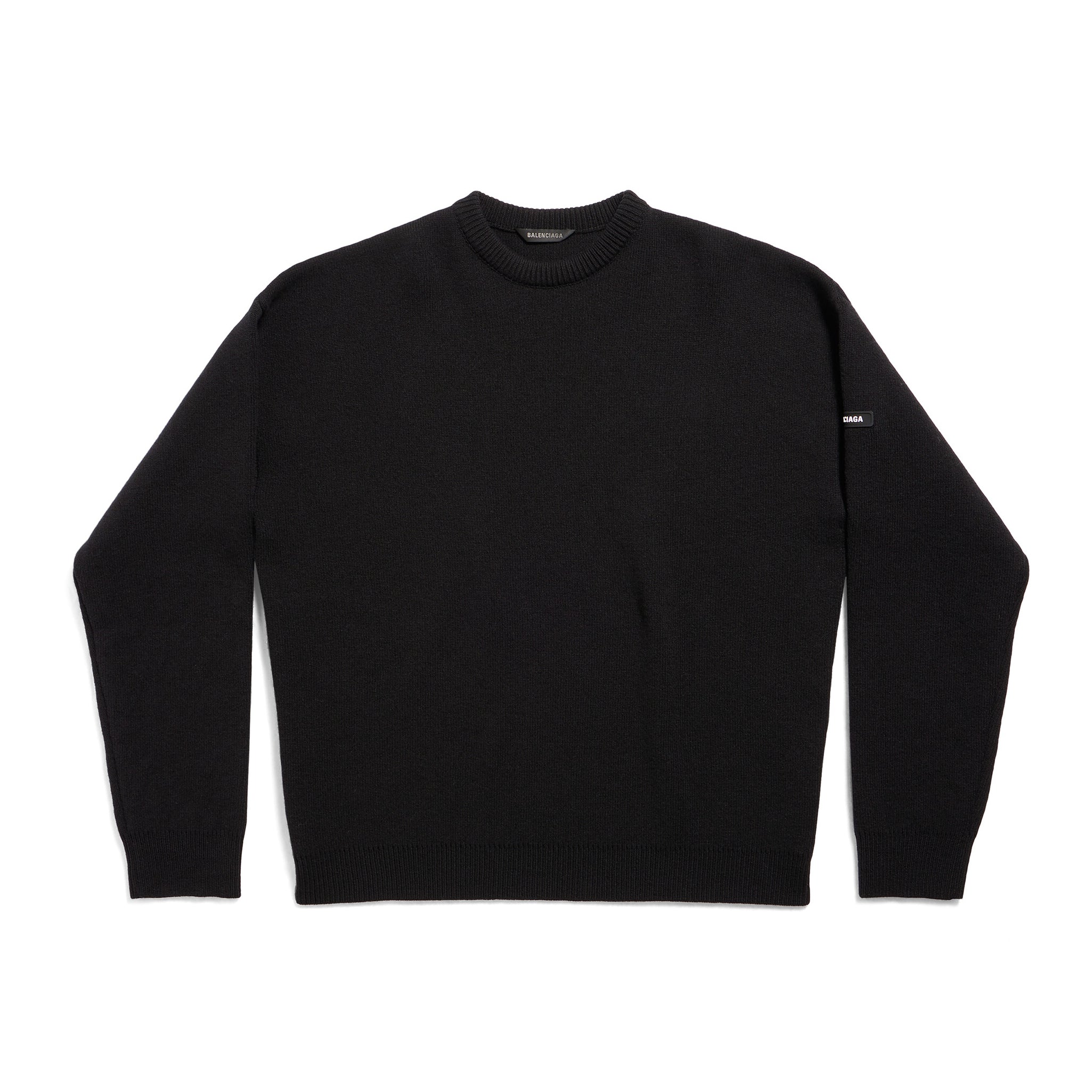 Balenciaga Men's And Women's Spring And Autumn Solid Color Round Neck Long Sleeve Loose Fit Knitted Sweater Pullover #72499