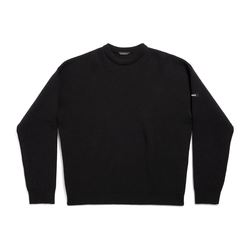 Balenciaga Men's And Women's Spring And Autumn Solid Color Round Neck Long Sleeve Loose Fit Knitted Sweater Pullover #72499