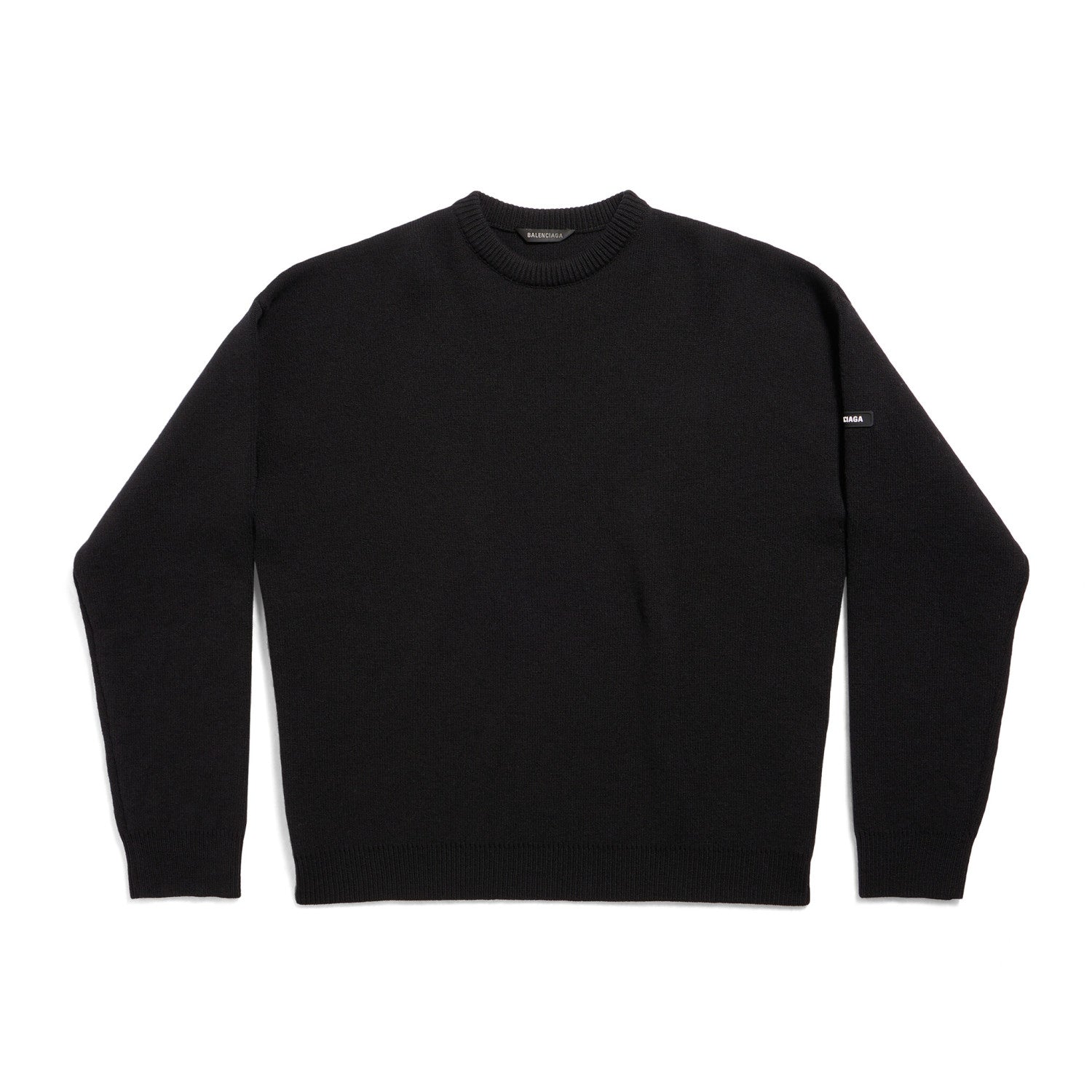 Balenciaga Men's And Women's Spring And Autumn Solid Color Round Neck Long Sleeve Loose Fit Knitted Sweater Pullover #72499