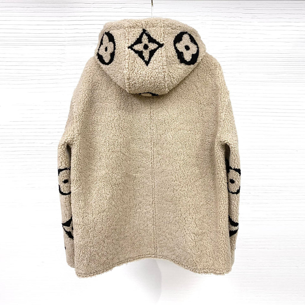Louis Vuitton 100% Wool jacket leather coat Jacket #59269