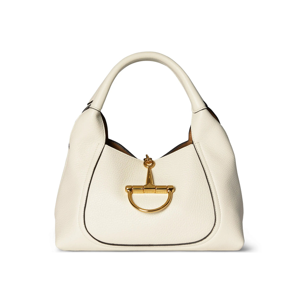Gucci Softbit Women's Solid Color Horsebit Buckle Leather Tote Shoulder Bag Bags #76194