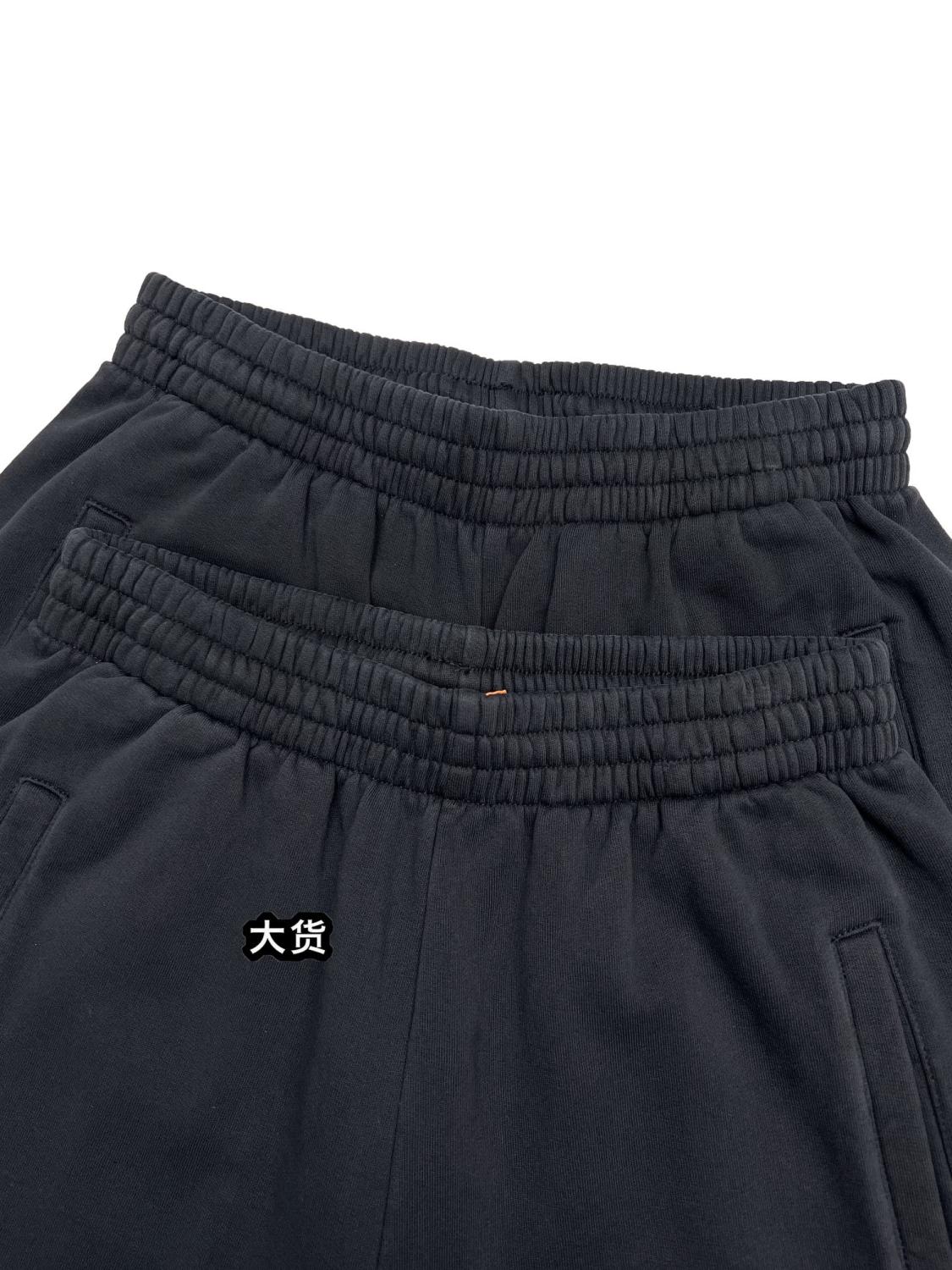 Balenciaga Men's And Women's Spring And Autumn Solid Color Embroidery Letter Print Elastic Waist Casual Sweatpants Pants #75615