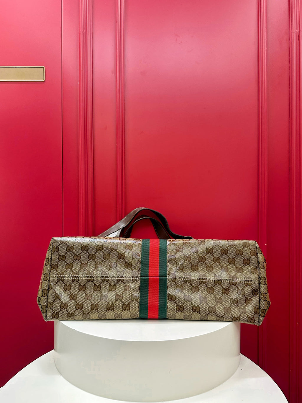 Gucci Spring/summer 2026 Women's Collection Gucci Giglio large Tote Bag Sand-colored Canvas Lining Diamond Quilted Pattern Detachable Pouch Adjustable Shoulder Strap Lady Bags #197238