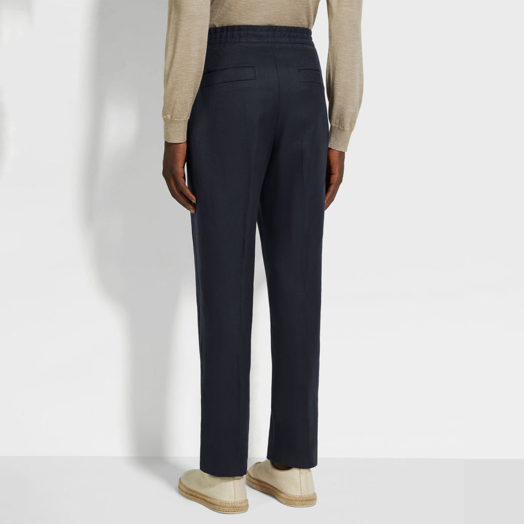 Ermenegildo Zegna Oasi Lino Oasis Linen Trousers Men's Spring And Summer Fashion Casual Comfortable Straight Trousers  Pants Ngvp #1575