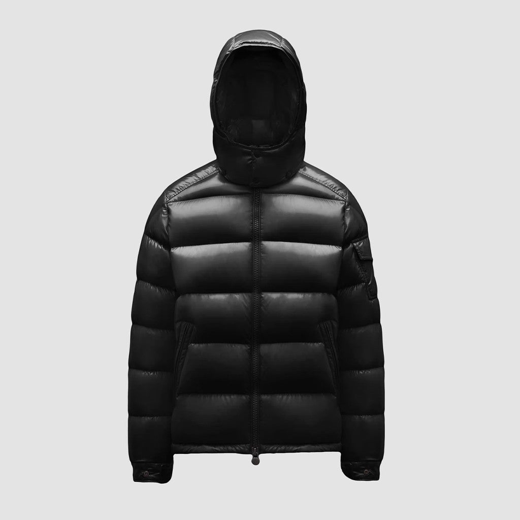 Moncler Men's Women's Maya Series Autumn And Winter Solid Color Zipper Short Warm Hooded Puffer Coat Down Jacket #71728