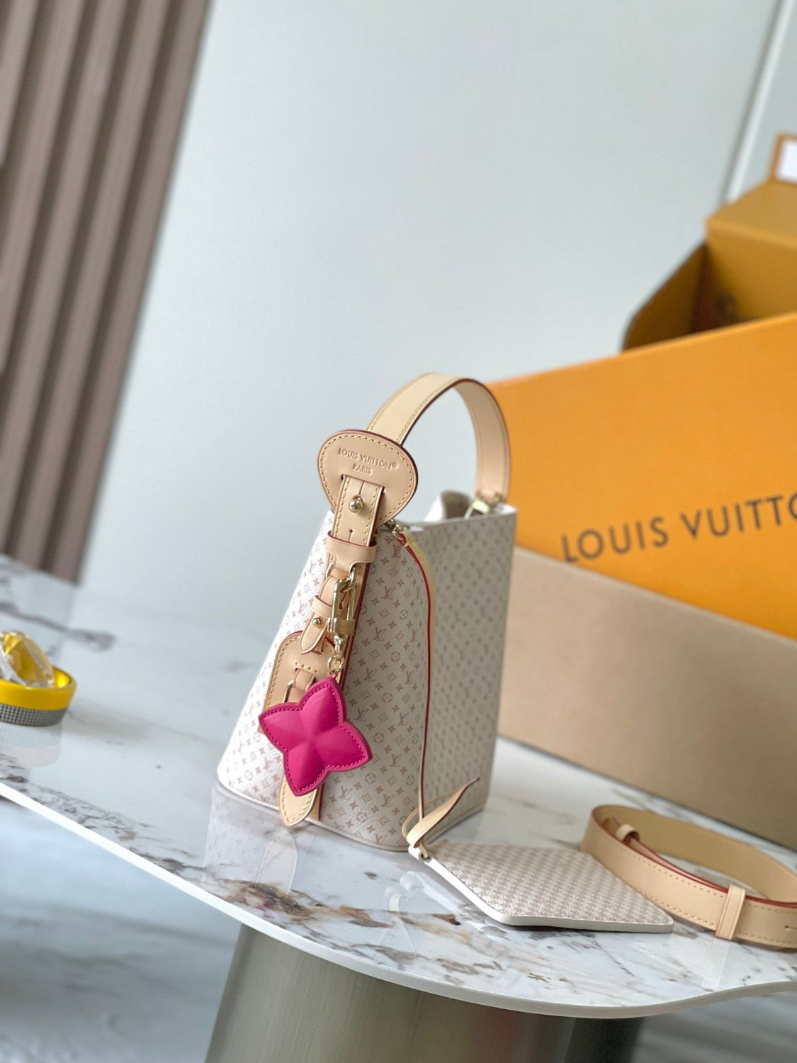 Louis Vuitton All In BB Women's Letter Printed Removable Zipper Inside Pocket Coated Canvas Shoulder Tote Bag Bags #77452