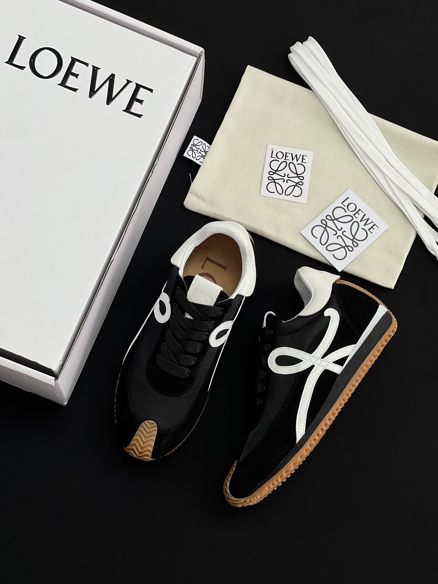 LOEWE Flow Runner 2.0 in Nylon and Suede #385055