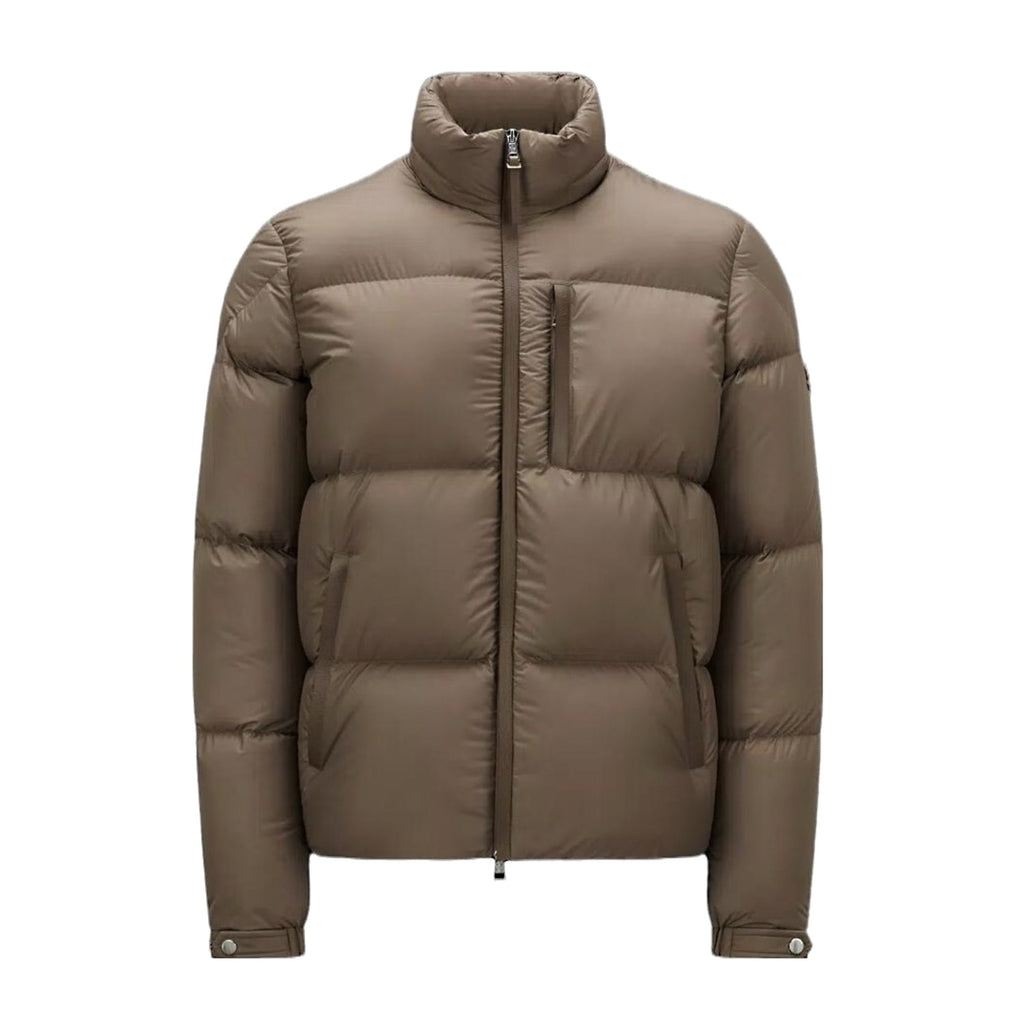 Moncler Men's Autumn and Winter Solid Color Standing Collar Zipper Long Sleeve Puffer Down Jacket #73584