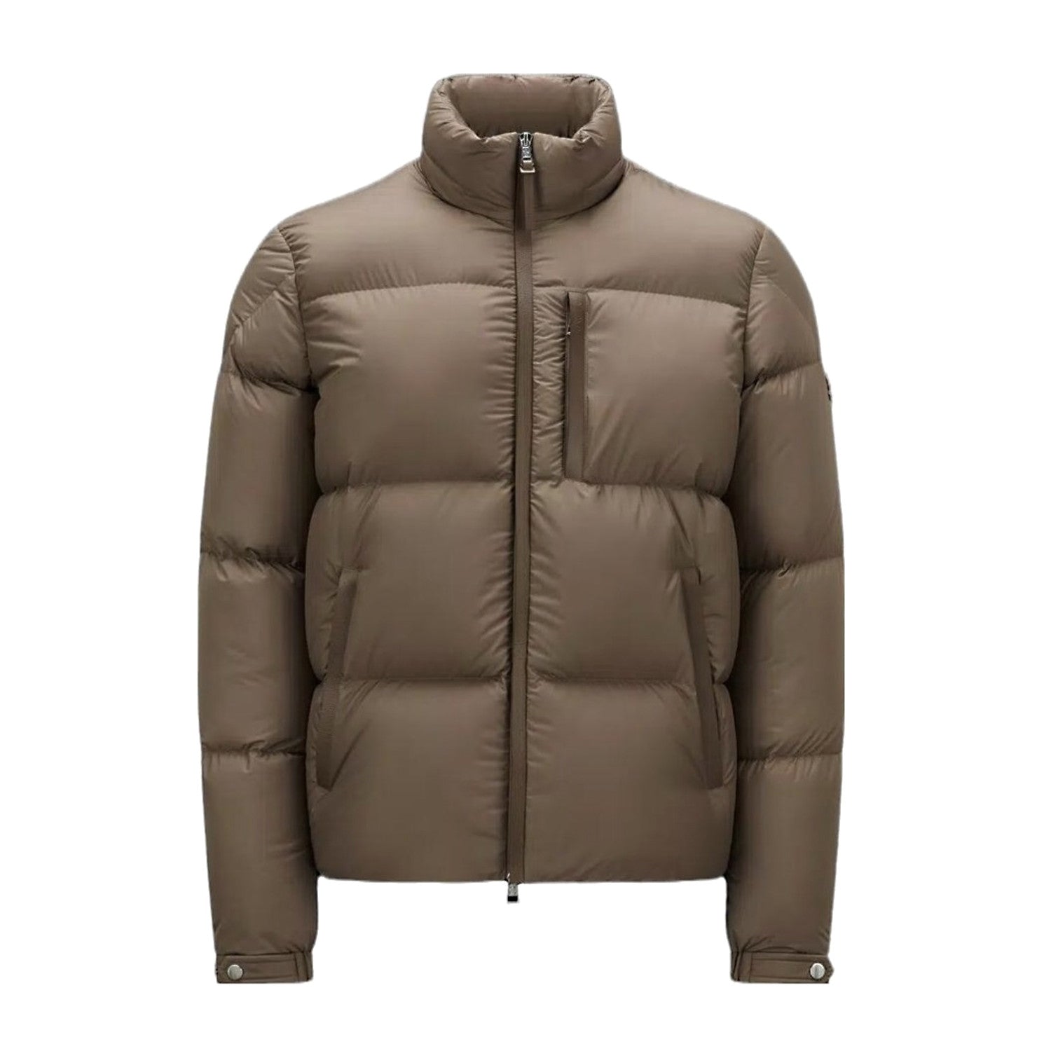 Moncler Men's Autumn and Winter Solid Color Standing Collar Zipper Long Sleeve Puffer Down Jacket #73584
