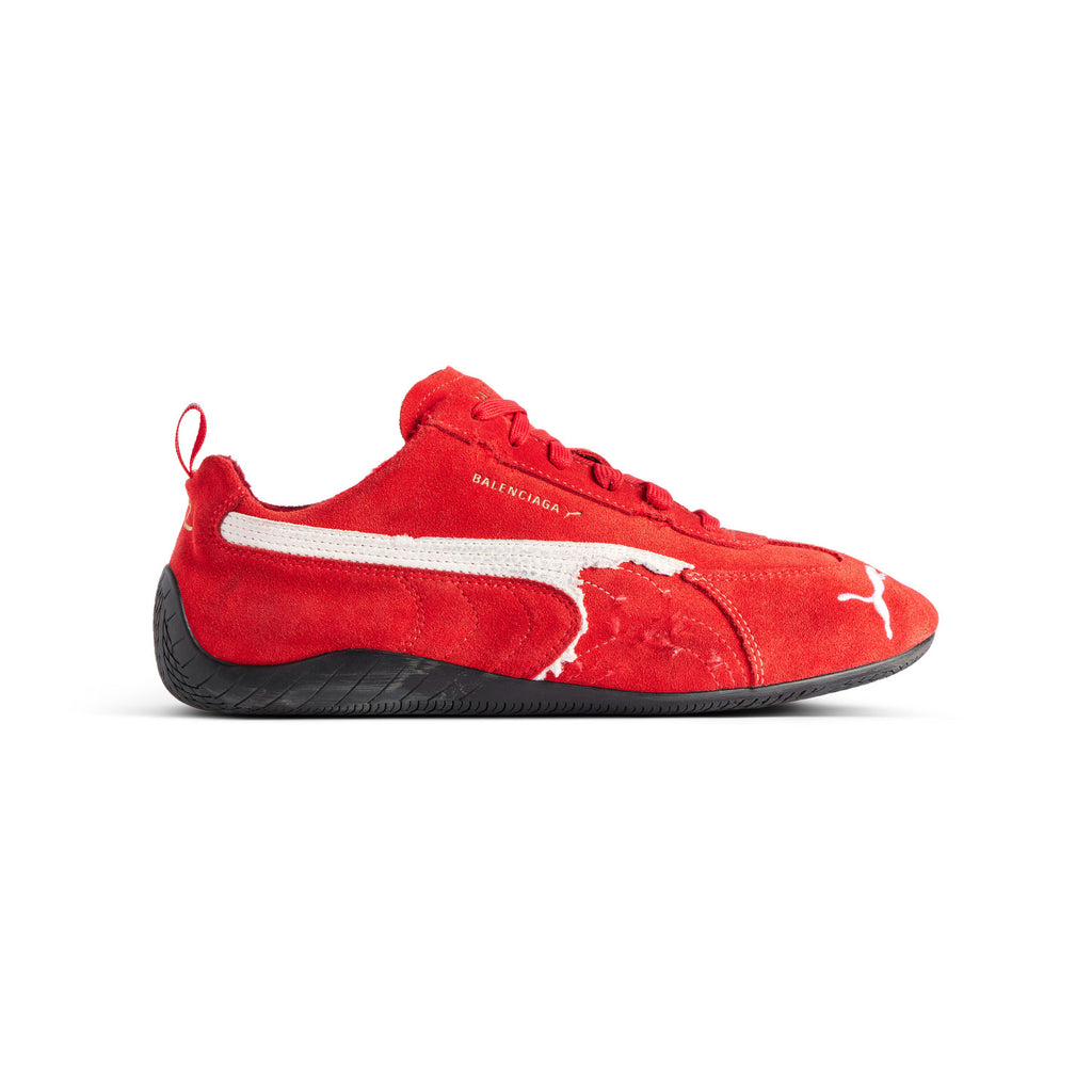 Balenciaga X PUMA SPEEDCAT BALENCIAGA Men's And Women's Spring/fall Fashion Casual Round Toe Lace Up Flat Low Top Thin Suede Sneakers Casual Shoes #79286