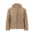 Brunello Cucinelli Quilted suede down jacket #333856