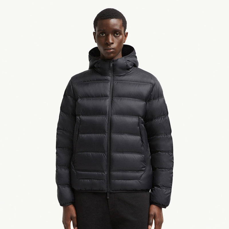 Moncler Men's & Women's Gardy Hooded Short Puffer Down Jacket Fall/Winter Solid Color Zipper-Front Slim Fit Down Jacket #81531