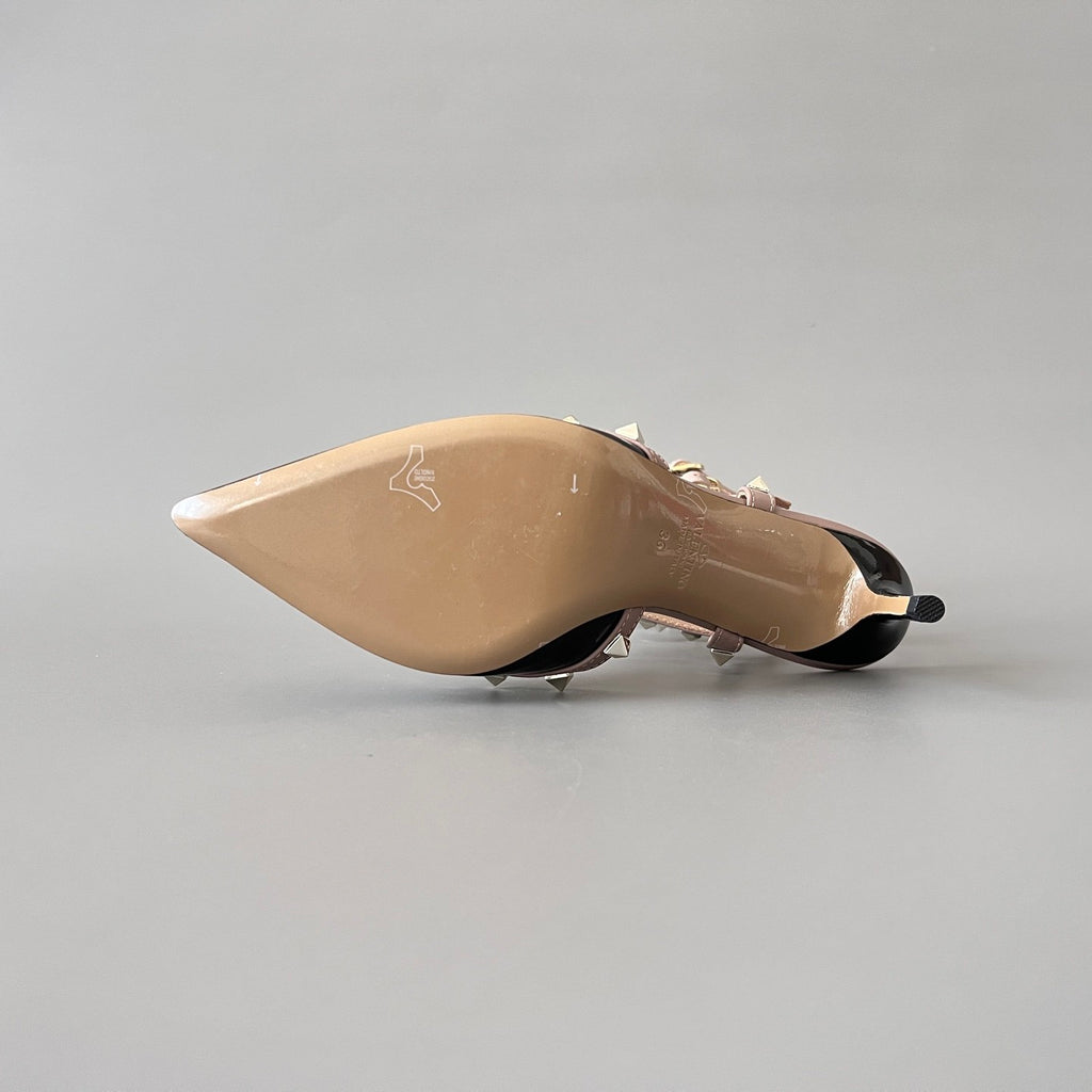 Valentino Rockstud Caged Pump 65mm Poudre #334615