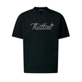 Louis Vuitton Men's Short-sleeved T-shirt Damier Pattern Bead Embroidered Cursive Signature New Style #325063