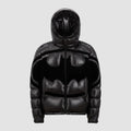 Moncler Men's Fall/Winter Batman Logo Adjustable Cuffs Hooded Single Breasted Long Sleeve Puffer Down Jacket #73741