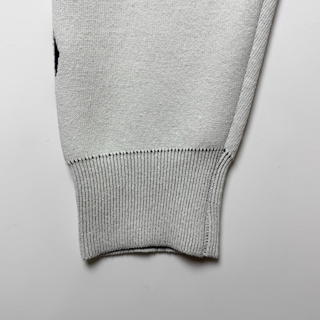 Balenciaga Men's 3B Sports Icon Ski Crewneck in White Black #334344
