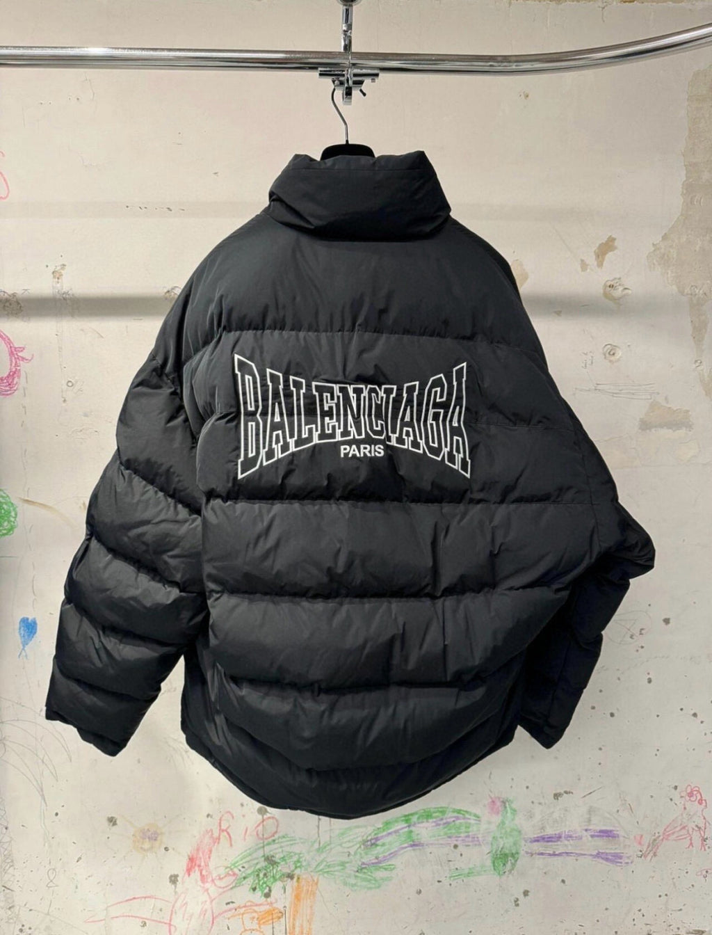 Balenciaga 25FW Men'S And Women'S Double-Sided Embroidered Cotton Clothing Coat Jacket #333182