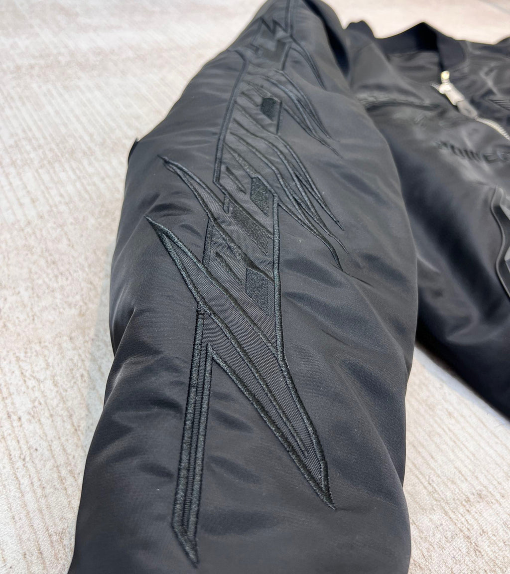 Vetements Embossed Letter Zip Sports Jacket #96689