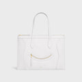 Celine Flat Cabas Smile Leather Bags Handbag Commuter Laptop Bag # 195374