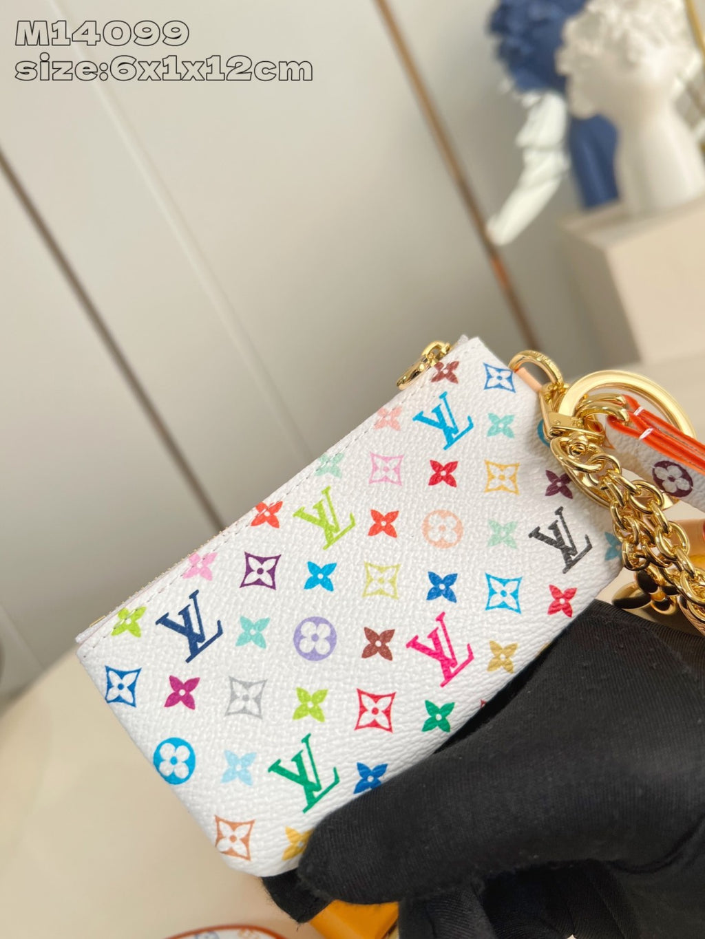 Louis Vuitton LV x TM Women's Chain Shoulder Strap Colorful Printed Shoulder Slanting Cell Phone Bag Bags #75244