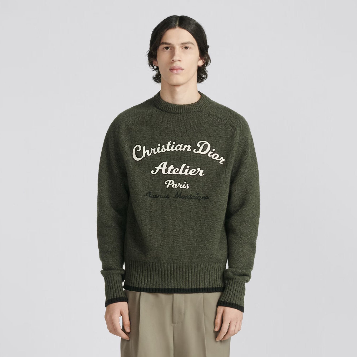 Christian Dior Atelier Sweater Crew Neck Long Sleeve Knitted jumper #96666