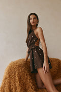 Adira Playsuit - Chocolate Speck