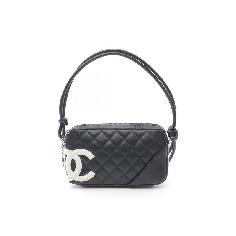 Chanel Vintage Women's Shoulder Bag Crossbody Tote Handbag Black Cowhide Leather Fashion Zipper Handbag Bags  #82236A
