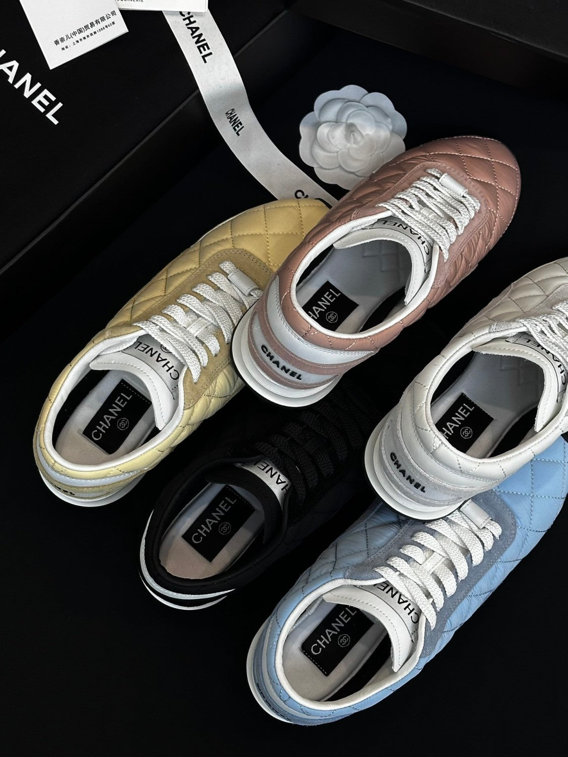 Chanel Trainers Calfskin Suede Calfskin #333965