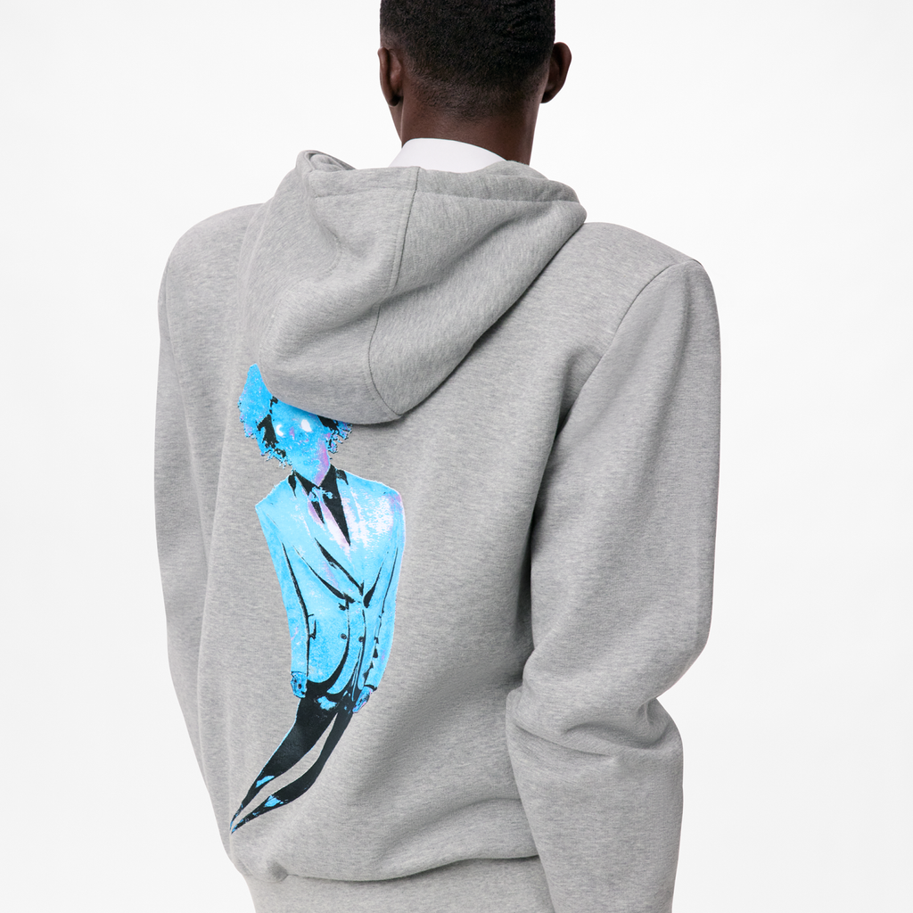 Louis Vuitton WORKING MAN Men's Spring/Fall Casual Fashion Solid Color Hooded Sweatshirt  Printed Solid Color Relaxed Fit Elastic Waist Pants Suit Set #78693