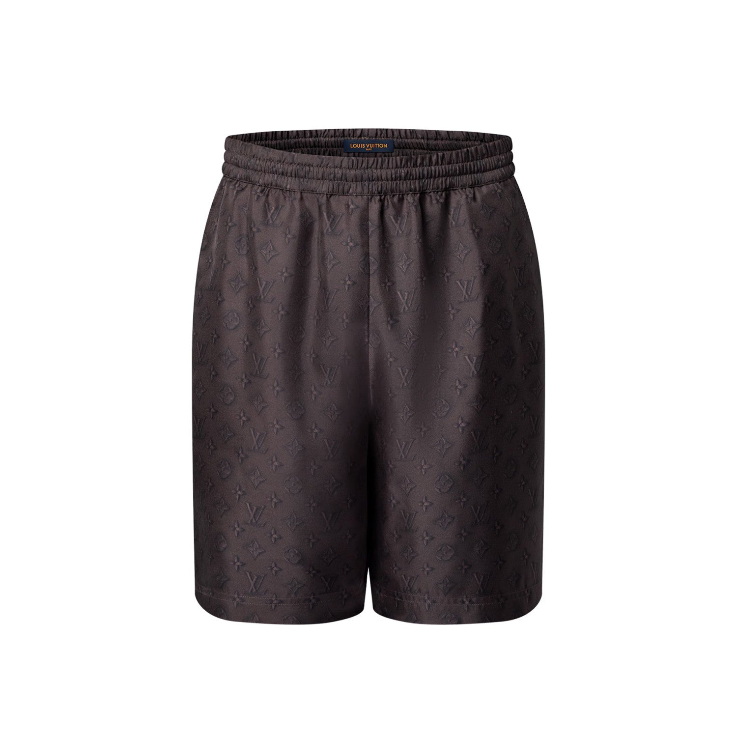 Louis Vuitton Men's Summer Logo Jacquard Single Breasted Casual Short Sleeve Shirt Stretch Waistband Shorts Set Suit #75979