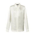 Louis Vuitton Men's Spring And Summer Solid Color Letter Print Silk Single Breasted Long Sleeved Shirt #76568