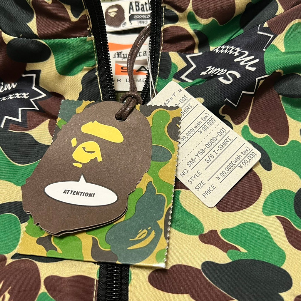 Saint Michael X Bape Men's Spring and Autumn Camouflage Printed Lapel Zipper Long Sleeve Jacket #73878