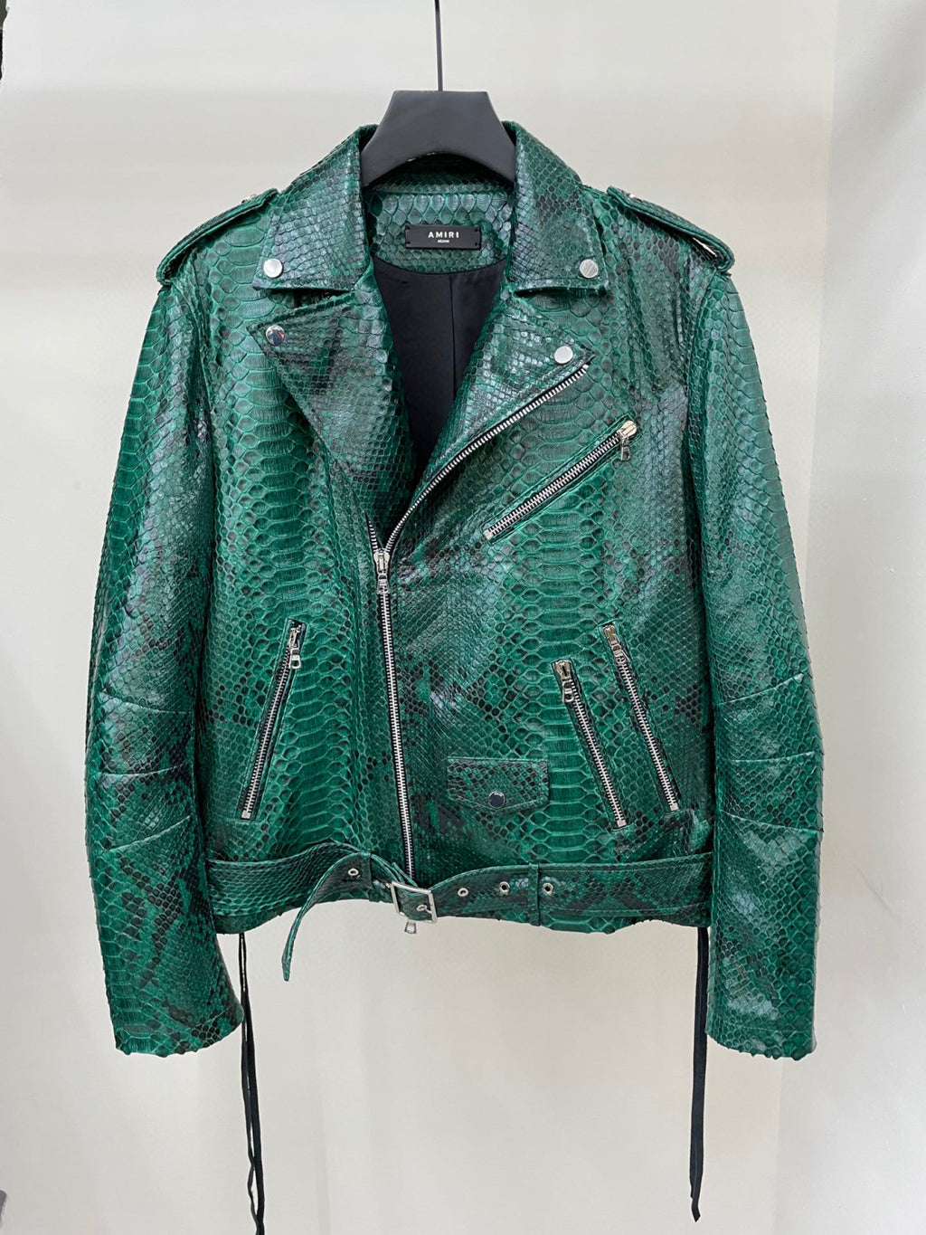 Amiri Leather Long Sleeve Jacket Coat Ngvp #6667
