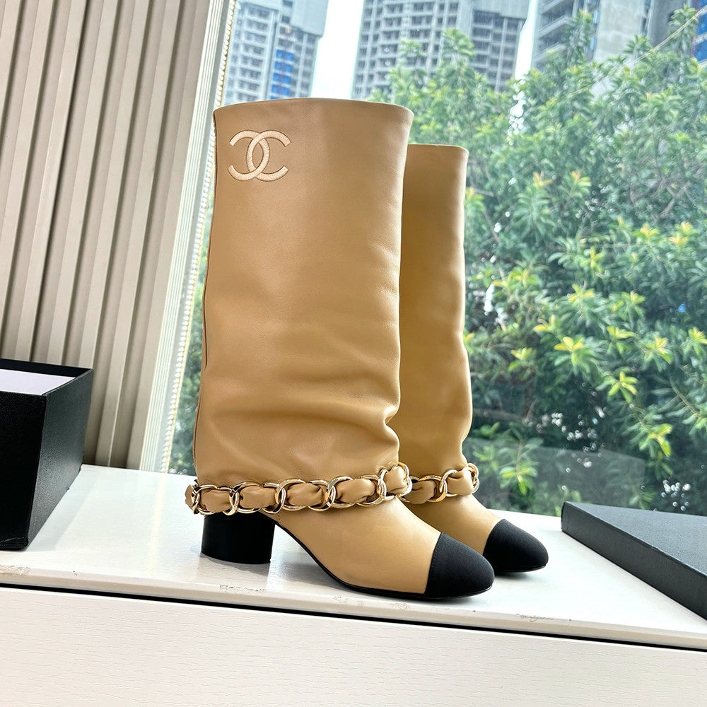 Chanel Women's Letter Knight Boots #334916