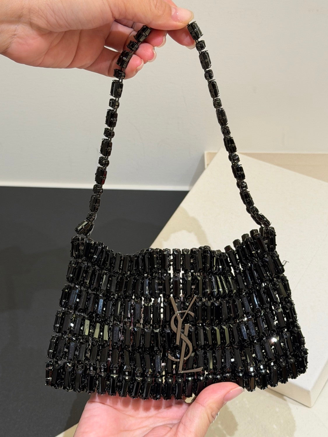 Saint Laurent EVENING Bag in Crystals #379368