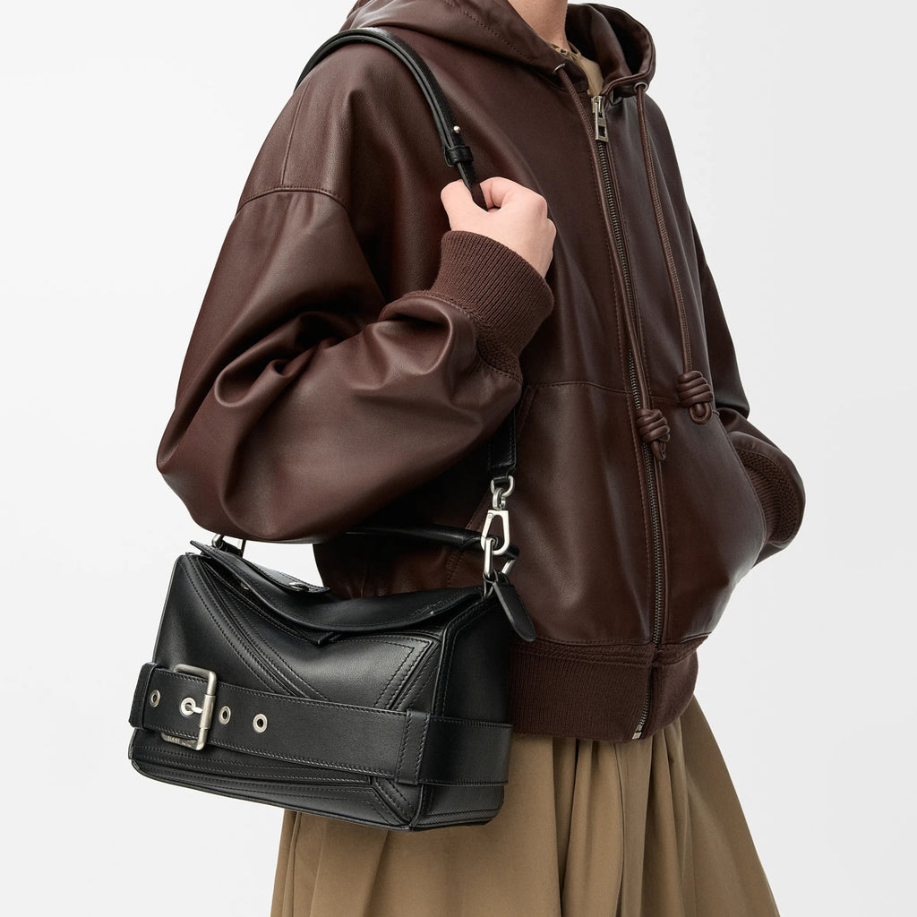 Loewe Puzzle Biker Women's Fashion Classic Solid Color 3D Patchwork Geometric Line Biker Bag Shoulder Bag Crossbody Bag Tote Bag Bags #78823