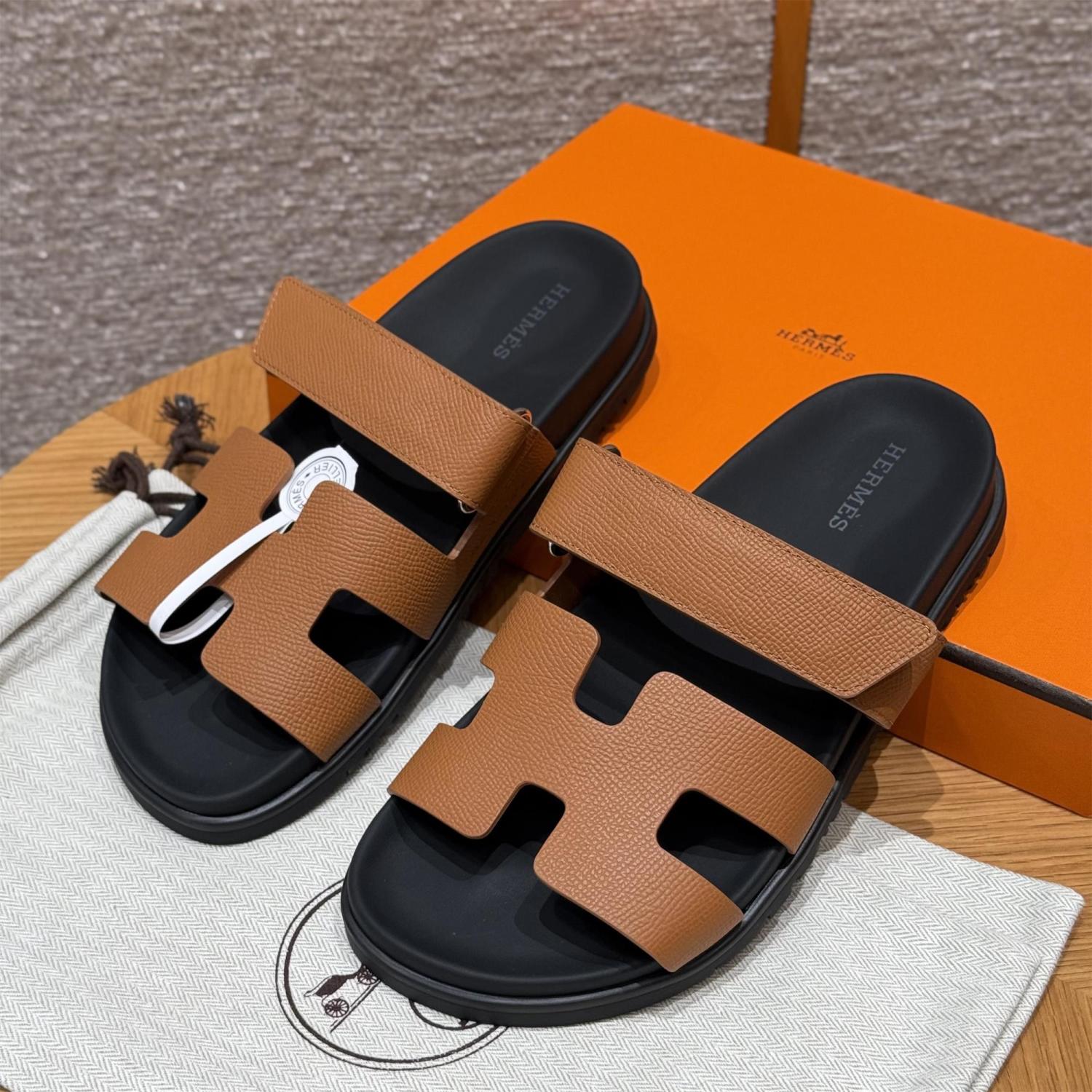 Hermes Women's Autumn and Winter Pure Color Suede Leather Casual Fashion Sandal Mop Shoes #77294