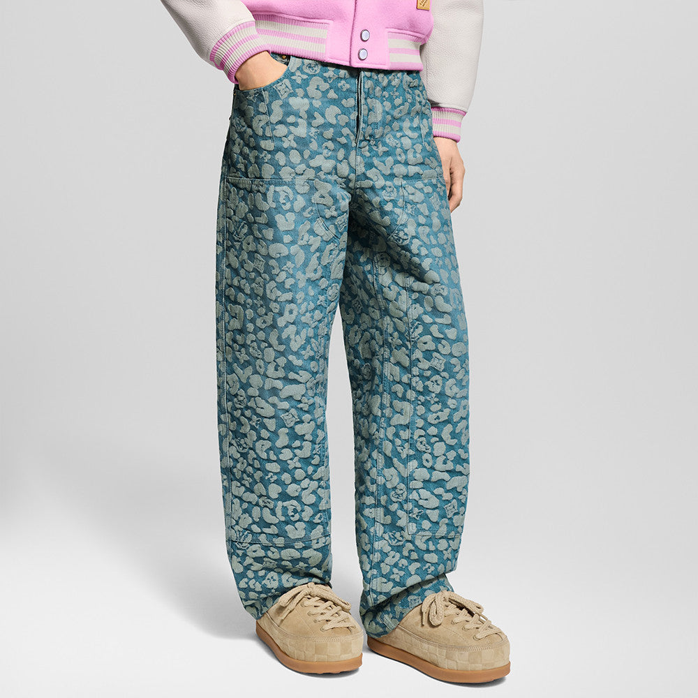 Louis Vuitton Jacquard Workwear Denim Pants 1AILS8 #335823