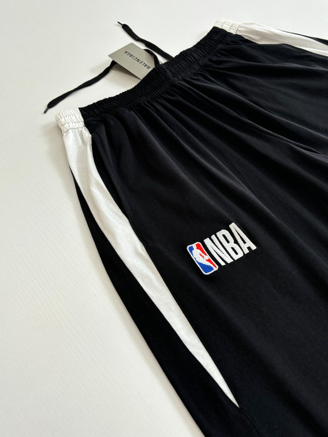 Balenciaga Men's Balenciaga Nba Collaboration Tracksuit Shorts in Black White#377154