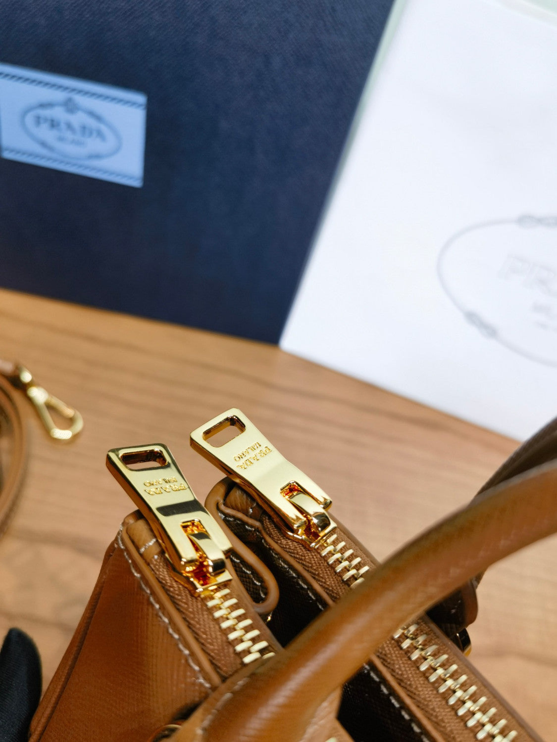 Prada Caramel Prada Galleria Mini Saffiano Leather Bag #333995