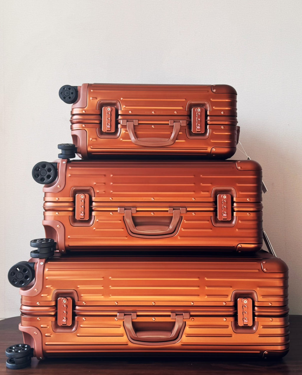 Rimowa Men's Women  Fashion Casual Solid Color Retro Adjustable Height Trolley Suitcase Luggage #78993