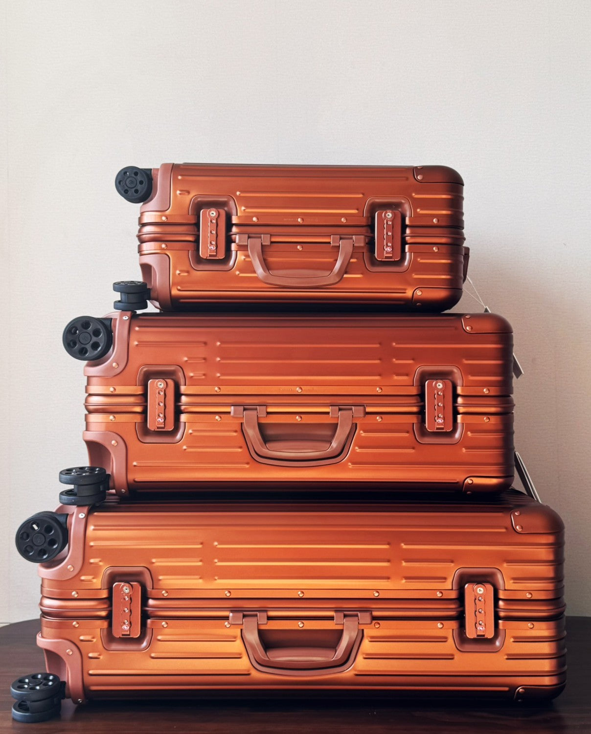 Rimowa Men's Women  Fashion Casual Solid Color Retro Adjustable Height Trolley Suitcase Luggage #78993