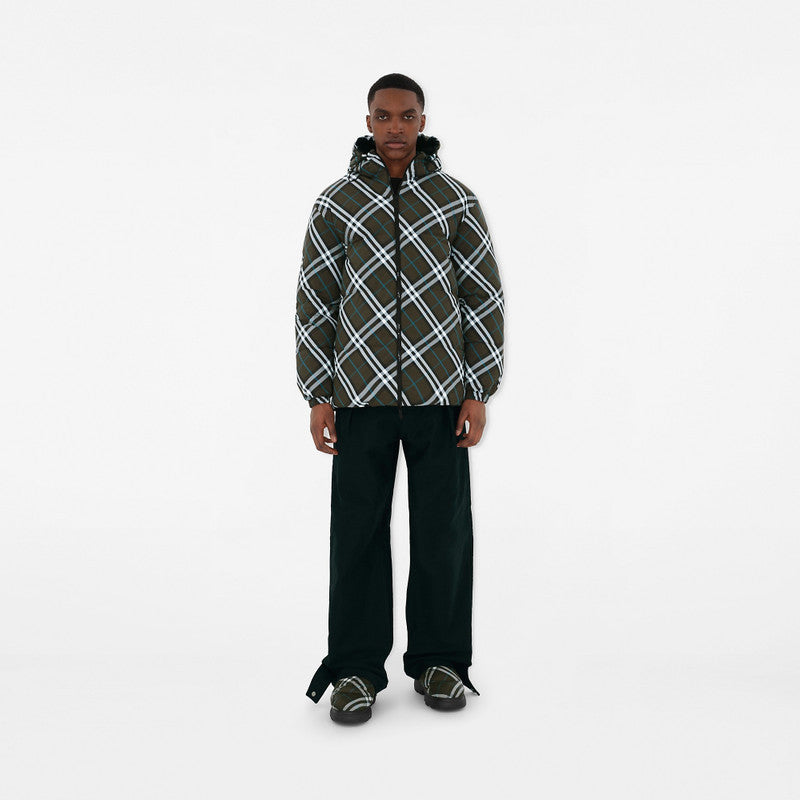 Burberry Reversible Check Nylon Puffer Jacket  #334021
