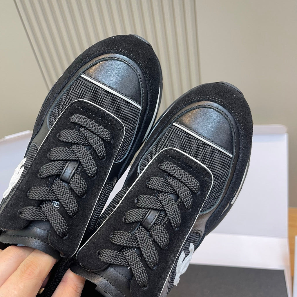 Chanel Sneakers Mixed Fibers Suede Calfskin Calfskin #335038