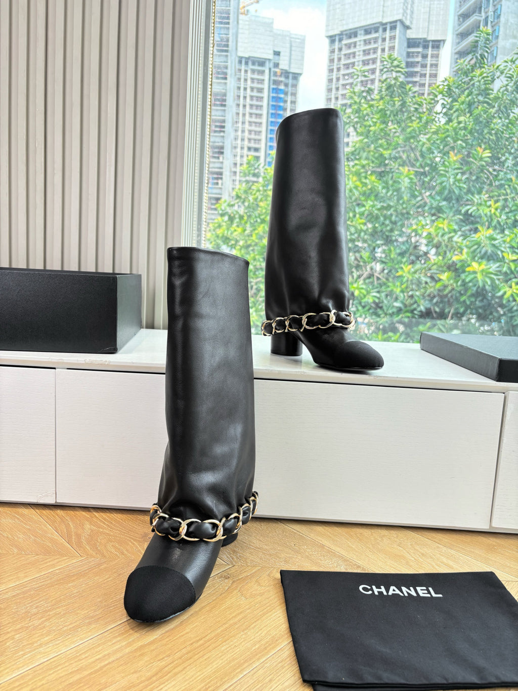 Chanel Women's Letter Knight Boots #334916