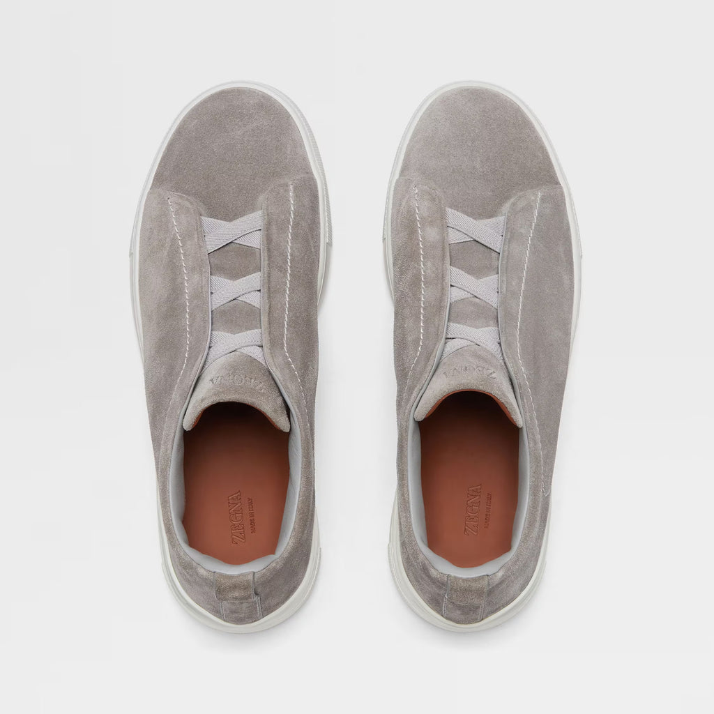 Ermenegildo Zegna Triple Stitchâ„?Men's Fall/Winter Fashion Luxury Casual Flat Low-Top Suede Loafers Shoes #79421
