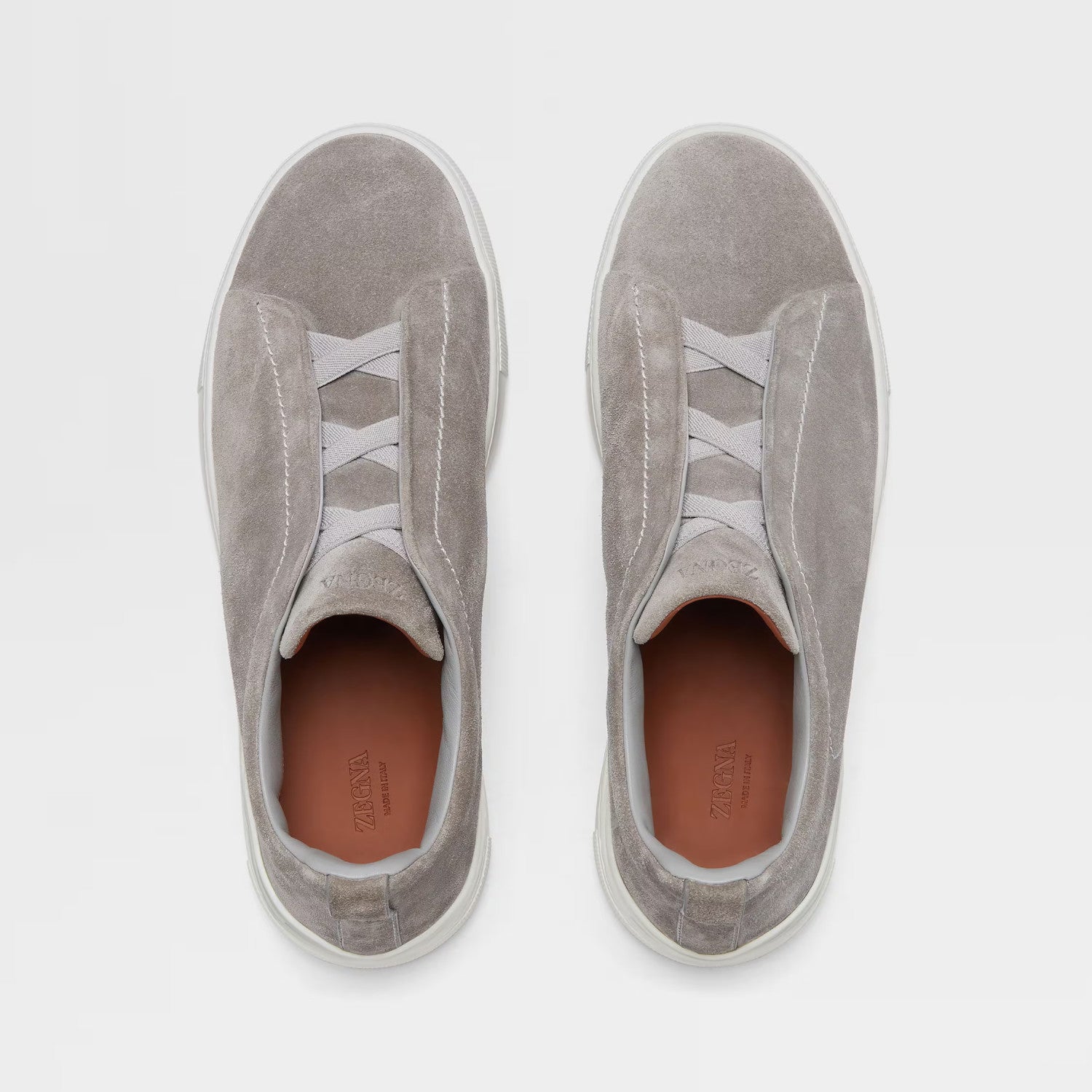 Ermenegildo Zegna Triple Stitchâ„?Men's Fall/Winter Fashion Luxury Casual Flat Low-Top Suede Loafers Shoes #79421