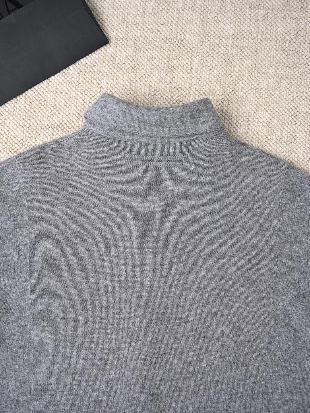 Ermenegildo Zegna Men's Spring. Summer. Autumn Cashmere Silk Lapel Long Sleeved Single Breasted Solid Color Shirt Ngvp #2564