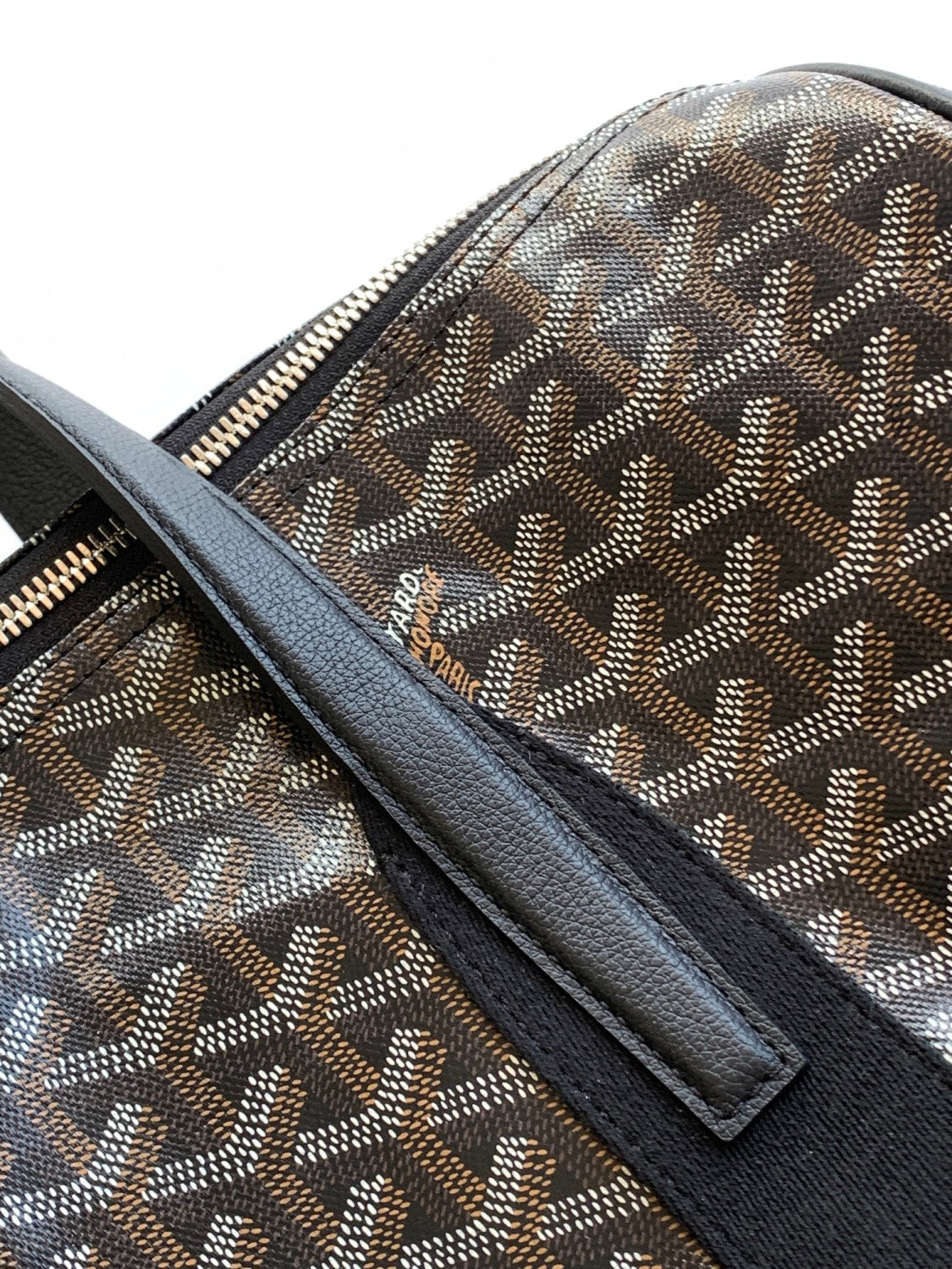 GOYARD Barrel 40 Men's And Women's Logo Printing Canvas Collocation Calf Leather Sports Bag Travel Bags #75143